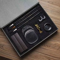 고급스러운 서예 캘리그라피 풀 세트 11종 + 물로 쓰는 매직 화선지 2장, 기본 11종