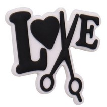 1pcs PVC 블랙 컬러 신발 액세서리 개 헤어 드라이어 사랑 정원 장식 맞는 팔찌 악어 Jibz 매력 아이 파티 선물, 금_CN