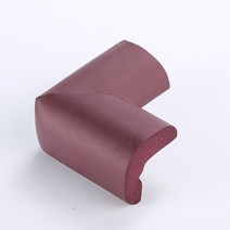4 개몫 5.5x3.5x1.2 cm 어린이 보호 코너 소프트 테이블 책상 어린이 안전 코너 안전 에지 가드, 갈색