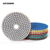 4인치 100mm 80mm 다이아몬드 습식 연마 패드 디스크 화강암 대리석 콘크리트 석재 연삭 공구, [07] 1000, [02] 4 inch