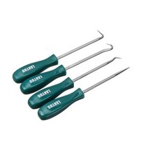 변속기 클러치 부품 4 개몫 135mm 자동 차량 오일 씰 스크루 드라이버 세트 고무 o-링 씰 개스킷 풀러 리무버 픽 후크 수리 도구 자동차, 검은색