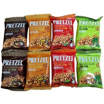 미니 프레첼 4가지 맛, 1세트, 85g