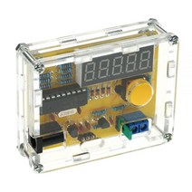 DIY 계측기 주파수 카운터 테스터 디지털 크리스탈 미터 발진기 투명 케이스 1Hz ~ 50MHz 오실레이터 포함, 1Hz-50MHz