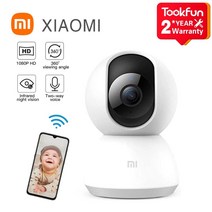 문앞cctv 실내외 스마트 글로벌 버전 Xiaomi Mi 홈 보안 카메라 360 °1080P2K HD WiFi 야간 투시경 IP 감지 알람 웹캠 비디오 베이비 홈cctv, 미 2K 카메라