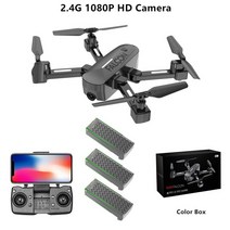 드론 촬영용드론 래이싱드론GPS 팔로우 미 5G WIFI FPV RC 드론 광학 흐름 포지셔닝 4K HD 조정 가능한 카, 03 2.4G 1080P Box 3PCS