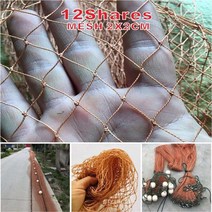 새그물망 새 망 그물 농작물 보호 방지 12shares 안전 나일론 브라운 손 낚시 안티 떨어지는 정원 울타리 발코니 작물 아이 고양이 개, 메쉬 2x2cm, 1x5m