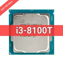 중고 I3 8100T i38100T 3.1GHz 쿼드 코어 4 스레드 6M 35W LGA 1151 CPU 프로세서