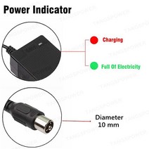 48V 2A 납산 배터리 충전기 57.6V 전기 자전거 스쿠터 바이크 오토바이 3 핀 XLR /DC 플매트 카펫 러그, [02] EU, [04] RCA