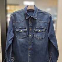 웨스턴 스타일 스판 데님 셔츠