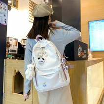 스콰즈 백팩 SJI081 5COLOR 남여공용 학생 캐주얼 가방, 블랙, FREE