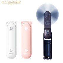 엔젤가드 휴대용 귀여운 미니 선풍기 무선 usb 손 캠핑, 02. 베어 미니 선풍기 (핑크)
