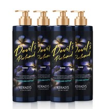 케라시스 데빌스 퍼퓸린스 스파클링코튼 린스, 500ml, 500g, 4개