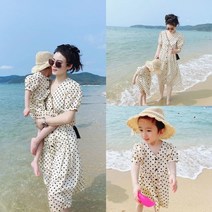 모녀원피스 모녀 커플룩 엄마원피스 도트원피스 여아도트원피스 모녀 여름 커플룩