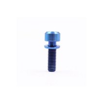 M5 x 20mm 티타늄 스템 볼트 자전거 MTB 안장봉 클램프 나사 고정 부품 7 가지 색상 1/3 개, 04 blue 1pc