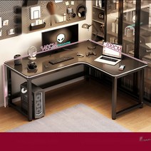 ㄱ자책상 l자책상 ㄱ자게이밍 코너형 공부방 코너책상 ㄱ책상 l형책상, 길이 140x너비 100x높이 75(우회전각)