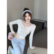 여름긴팔티 걸스 캔디 색 소매 티셔츠여성의류 순면 코튼 페블럼라인 디자인감각 스키니핏 레쉬 이너 상의 4965961433
