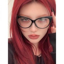 캣츠아이 안경 고양이눈 가벼운 뿔테 알없는 안경테