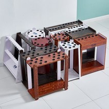 당구큐대 배치 벽걸이 랙 디스플레이 수납 랙 거치대 선반 보관대 홀더 큐꽂이, 12.8홀