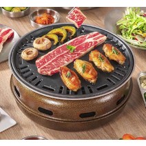 식당 로스터 화로 렌지 가정용 불판 테이블 업소용, 풀세트 + 숯 패키지 [무연 숯 5상자]