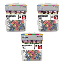 SMASH 문어낚시 색동야광 타코도래 벌크형 SM-BTT 3팩, 1개