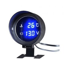 자동차 게이지라운드 LCD 디지털 자동차 디스플레이 전압계 수온 게이지 미터 센서 범용 12V 24V 차량, 03 14mm