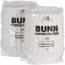White BUNN 12-Cup Commercial Coffee Filters 1000 count 20115.0000, 1