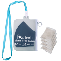 리프레시 항균 마스크 케이스 동필름 사용 국내생산 마스크 파우치 천연제습제 벤토나이트 보관 케이스, 4. 블루