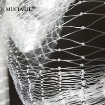 농작물 보호망 텃밭 그물 muciakie 25x25mm 구멍 화이트 정원 안티 새 그물 연못 과일 나무 야채 그물 식물 작물 보호 메쉬 해충 방제, 8x5m 메쉬 25x25mm