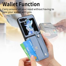 핸드폰케이스 삼성 갤럭시 플립 용 접이식 휴대폰 카드 슬롯 보호 지갑 가방