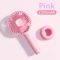 휴대용에어컨 소형에어컨 미니에어컨 휴대용 미니 팬 핸드헬드 에어컨 소형 USB 학생용 여행 선물 야외, 03 분홍색