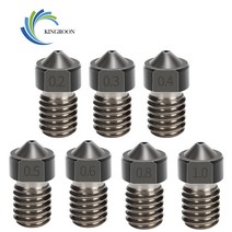 킹룬 KINGROON E3D 경질 강철 노즐 금형 압출기 압출 부품 나사산 1.75mm 3D 프린터, 01 1PC_03 0.3mm