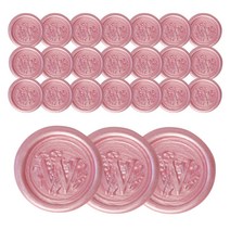 로맨틱노벰버 실링왁스 스티커, 실링왁스 스티커 24P 핑크펄 (W)