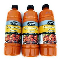 Hot Sauce for Wings Chicken Wing Sauce Baste Marinade BBQ (3-Pack), 1