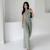 우아한 벨트 웨이스트 캐주얼 점프수트 오프 숄더 와이드 레그 롱 플레이수트 작업복 롬퍼 숙녀 2020 여름