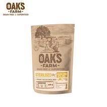 오크팜 고양이사료 그레인프리 슈퍼푸드 고양이사료 400g, 살몬&크릴 중성화캣 400g
