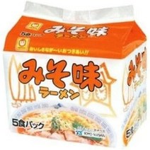 일본직구 마루찬 미소 맛 라면 봉지 5끼 팩, 수량, 상세참조