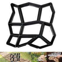 재사용 가능한 콘크리트 바닥 경로 메이커 금형 DIY 포장 내구성 정원 잔디 재고 있음, 01 as shown