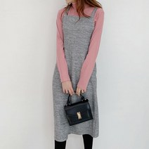 마이시즌 여성 벤쵸 니트 뷔스티에 롱원피스