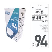 크리센 국산 황사마스크/ KF94마스크 대형 100매 화이트/국내원단 마스크, 크리센 kf94마스크 100매