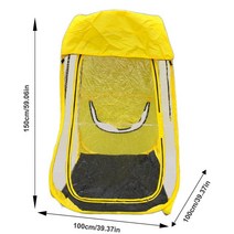 겨울원터치텐트 거실형텐트 원터치육각텐트 한사람 자동 태양 쉼트 휴대용 캐노피 낚시 하이킹 텐트 캠핑, 01 Yellow