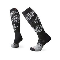 Smartwool 669385 스키 풀 쿠션 패턴 OTC 양말 여성용, 작은, 검은색