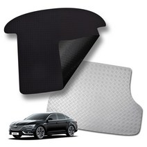 미로카매트 르노삼성 SM6 고무 방수 차박 논슬립 트렁크매트 3타입, 스퀘어블랙, SM6 페이스리프트 (2021년)