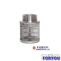 ForU81 우성 코일스트레너 S 나사 안전용품 소모성자재 전기용품 공구 사무용품