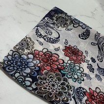 자꾸만 보게되는 매력 대폭 쉬폰원단 동글동글플라워