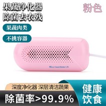 과일초음파세척기 최신 가정용 잔류농약 자동제거 과일야채 세척기, 핑크