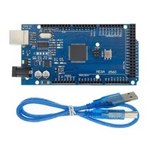 Meg2560 메가 2560 R3 ATmega2560-16AU CH340G AVR USB 보드 개발 Arduino 확장 DIY 키트 용, [06] Blue with cable
