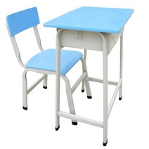 옛날 책걸상 엔틱 초등 중등 학생용 학교 의자 학원 책상 스터디 카페 빈티지, 옐로우65CM