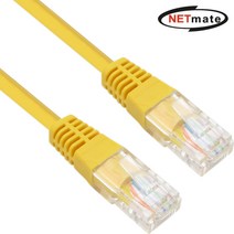 CAT.6 UTP다이렉트 케이블(옐로우) 3m 인터넷 통신 랜선 넷매이트NMC-U603Y