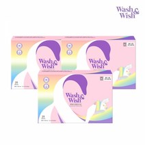 [천삼백케이] [워시앤위시] 이염방지시트 25매 3박스, 단품