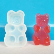 비누만들기 석고방향제제작 재사용실리콘소재 곰돌이몰드, 곰돌이몰드-대